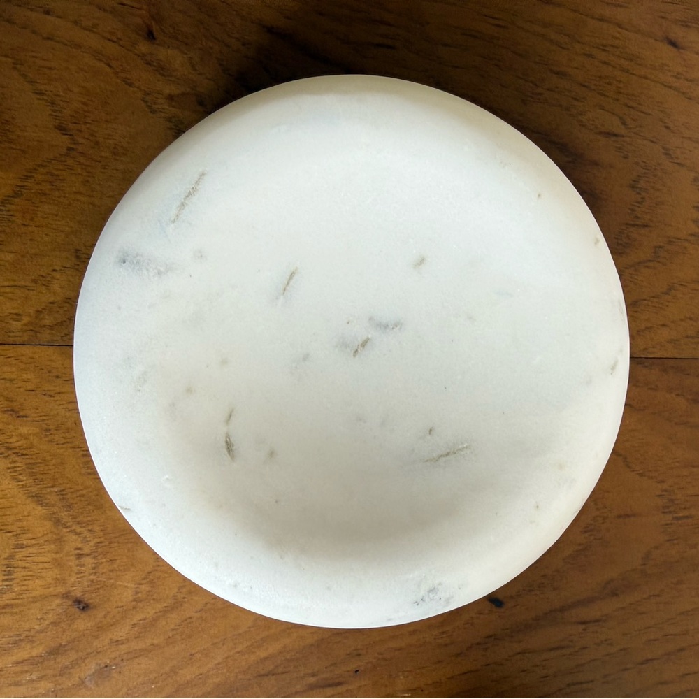 Studio McGee Threshold White Marble Dish